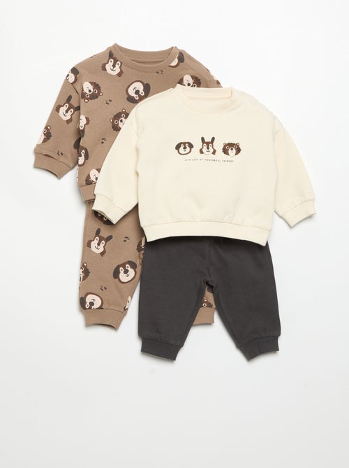 Lot de 2 ensembles 2 pièces - sweat + pantalon - Kiabi
