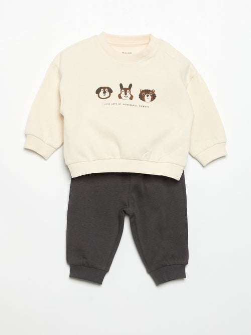 Lot de 2 ensembles 2 pièces - sweat + pantalon - Kiabi