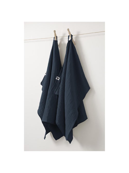 Lot de 2 essuie-mains – double gaze de coton – gaïa - Kiabi Lot de 2 essuie-mains – double gaze de coton – gaïa - Kiabi
