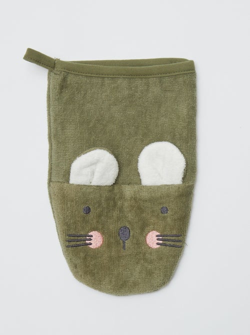 Lot de 2 gants de toilette avec animation - Kiabi Home - Kiabi