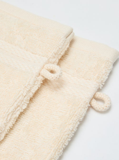 Lot de 2 gants de toilette - Kiabi Lot de 2 gants de toilette - Kiabi