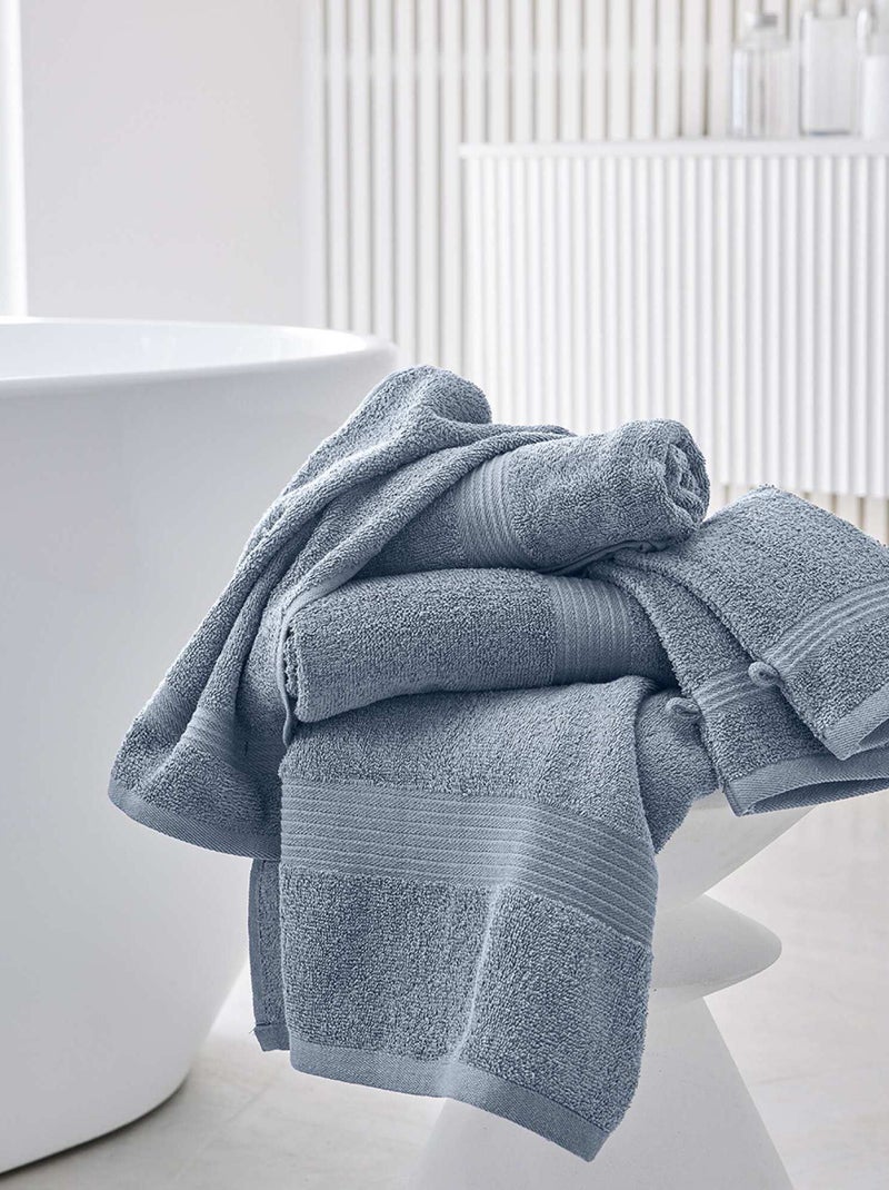 Lot de 2 gants de toilette bleu - Kiabi