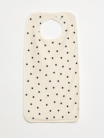 Lot de 2 grands bavoirs éponge - collection facile à enfiler