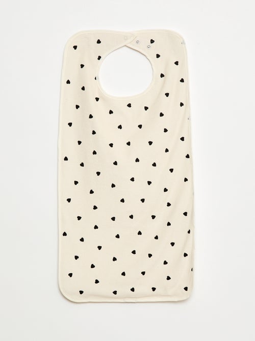 Lot de 2 grands bavoirs éponge - collection facile à enfiler - Kiabi