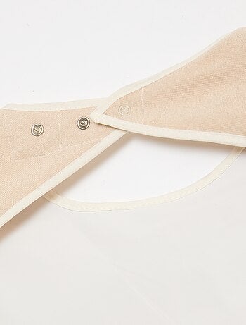 Lot de 2 grands bavoirs éponge - collection facile à enfiler