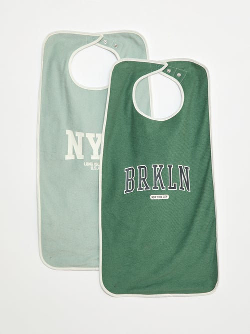 Lot de 2 grands bavoirs éponge - So Easy - Kiabi