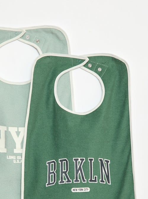 Lot de 2 grands bavoirs éponge - So Easy - Kiabi