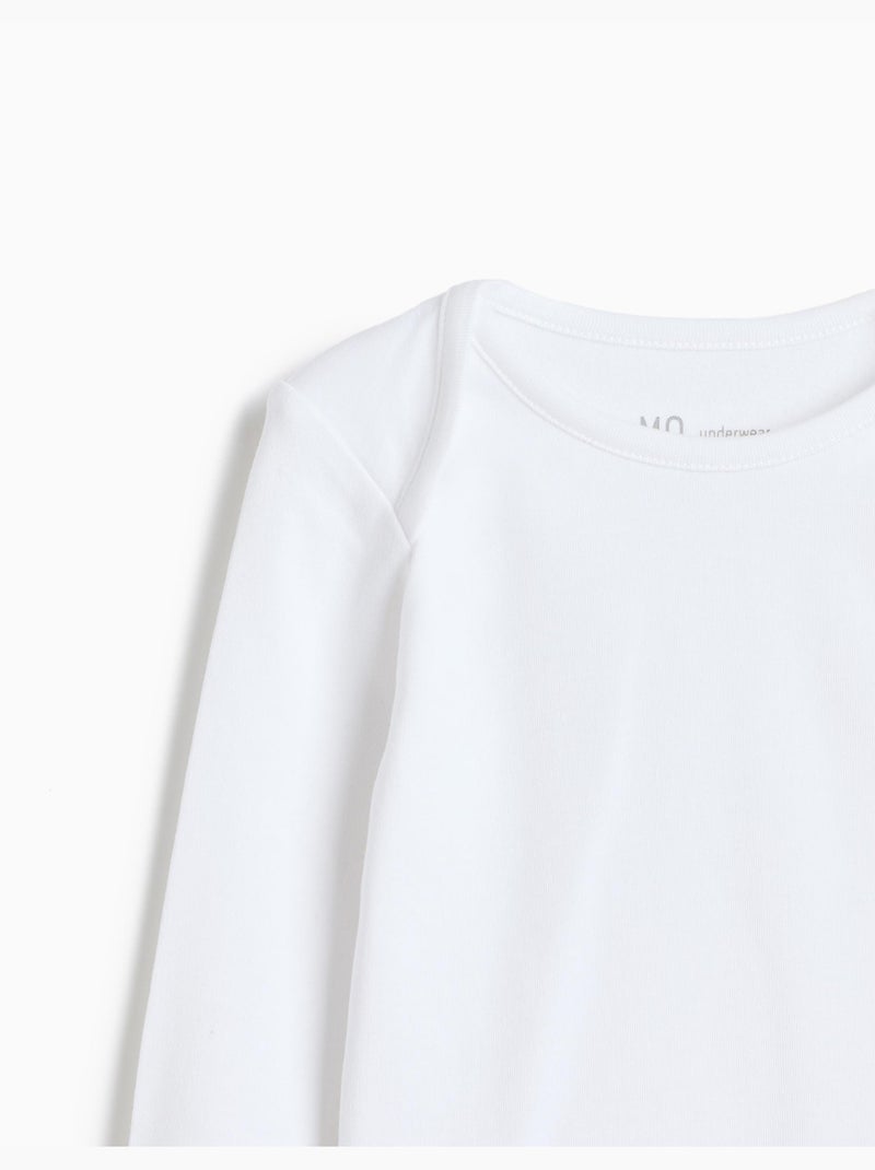 Lot de 2 hauts en maille interlock, mo fashion Blanc - Kiabi