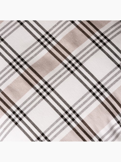 Lot de 2 housses coussin à carreaux et rayures multiples combinés, zippées - Gamusi. - Kiabi
