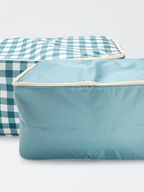 Lot de 2 housses de rangement vêtement 50x28x36 cm - Kiabi