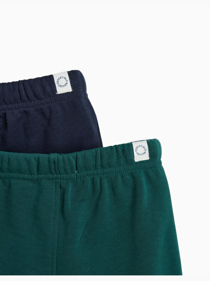 Lot de 2 joggings molleton, MO Fashion Vert - Kiabi