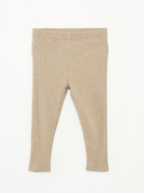 Lot de 2 leggings côtelés - Kiabi