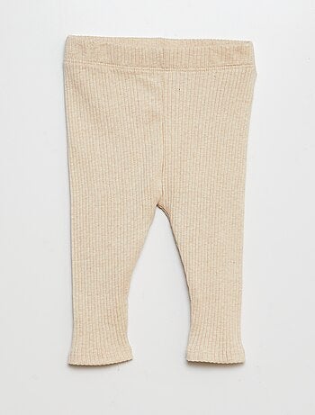 Lot de 2 leggings côtelés