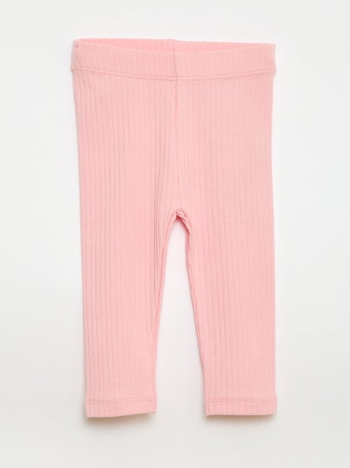 Lot de 2 leggings côtelés - Kiabi