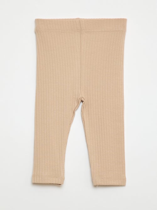 Lot de 2 leggings côtelés - Kiabi
