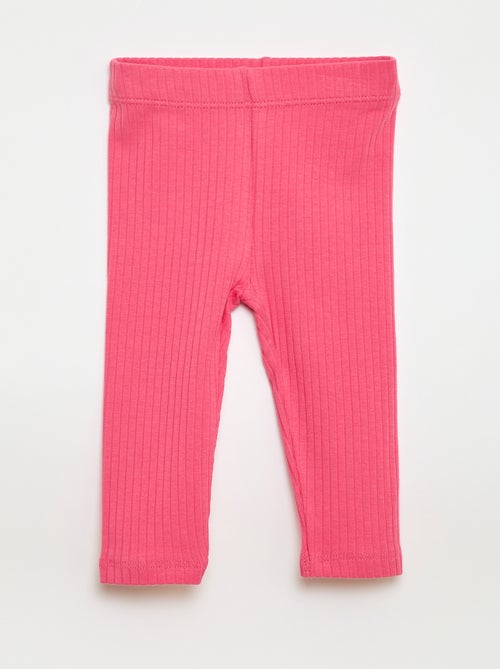 Lot de 2 leggings côtelés - Kiabi