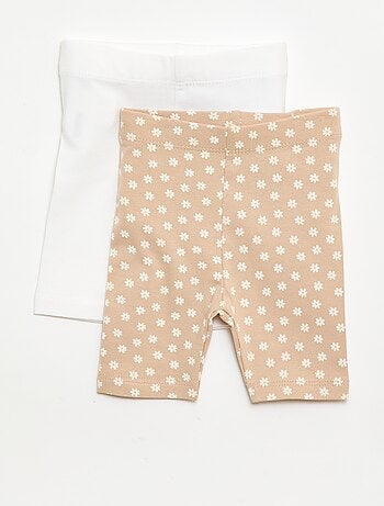Lot de 2 leggings courts