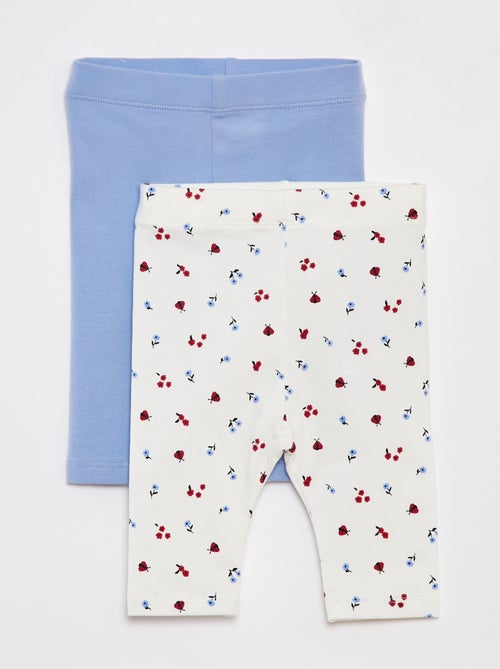Lot de 2 leggings courts - Kiabi