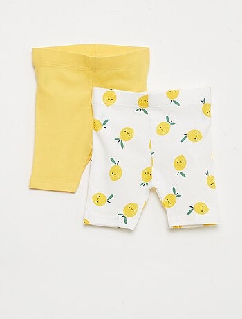 Lot de 2 leggings courts