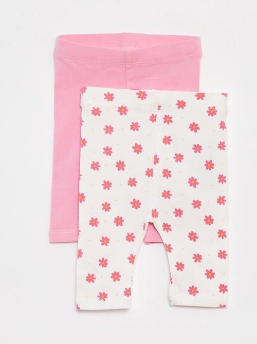 Lot de 2 leggings courts - Kiabi