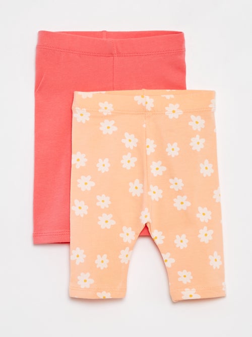 Lot de 2 leggings courts - Kiabi
