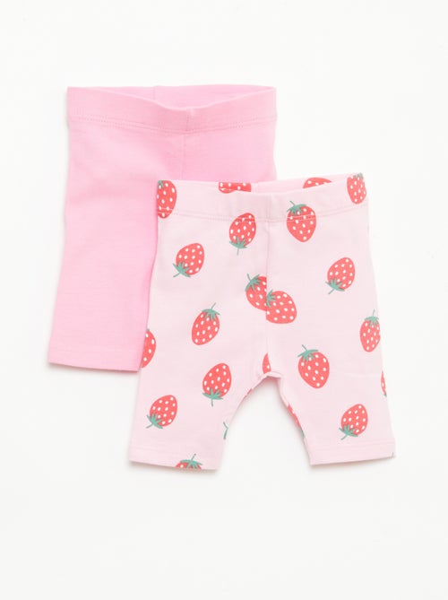 Lot de 2 leggings courts - Kiabi