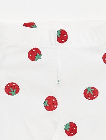 Lot de 2 leggings courts