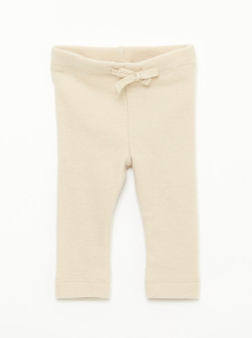 Lot de 2 leggings en maille doudou - Kiabi