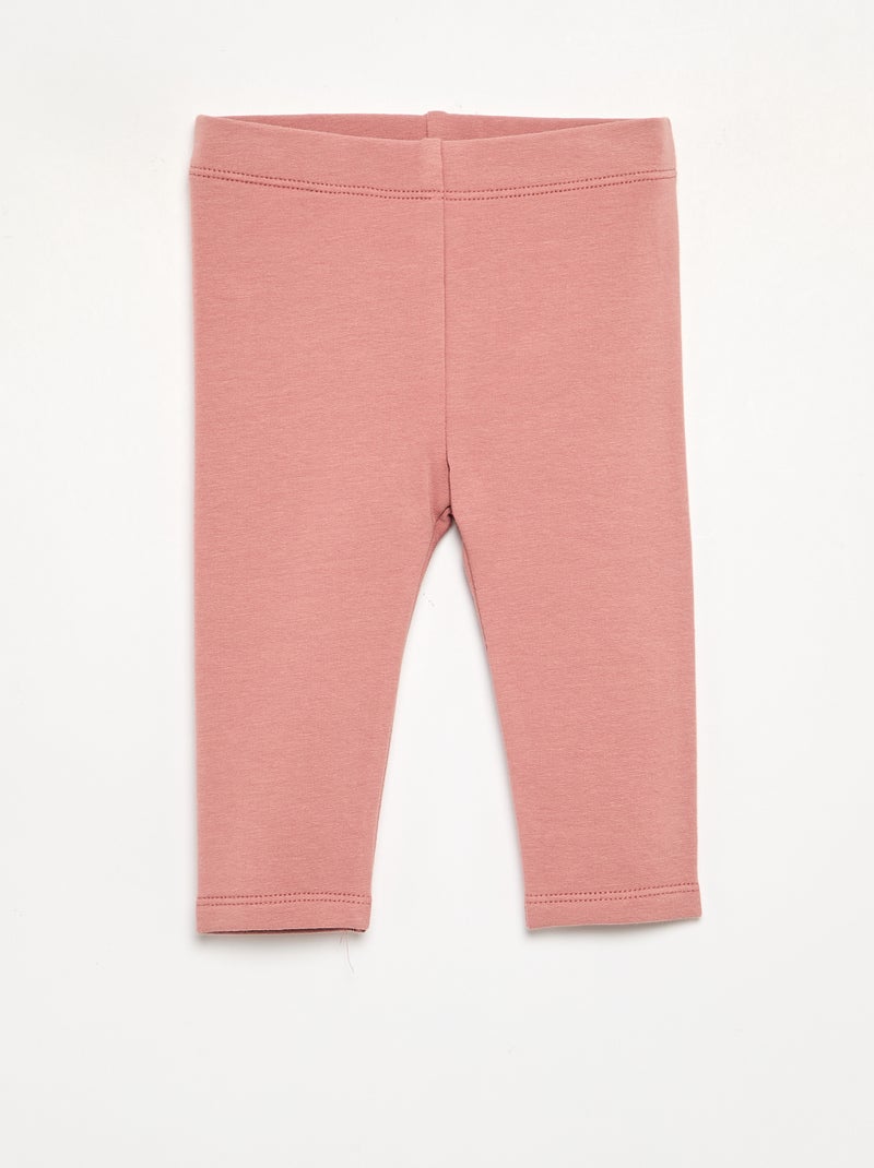 Lot de 2 leggings en molleton Rose - Kiabi