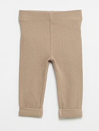 Lot de 2 leggings en rib