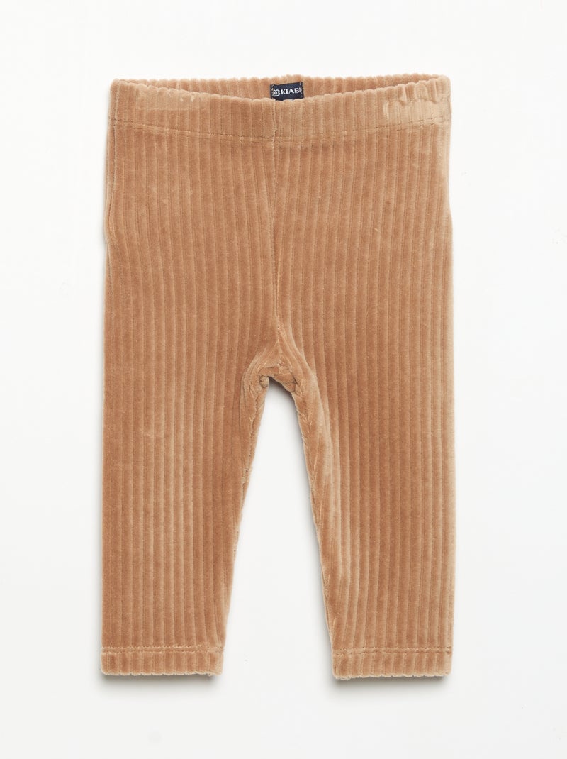 Lot de 2 leggings en velours côtelé Noir - Kiabi