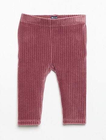 Lot de 2 leggings en velours côtelé