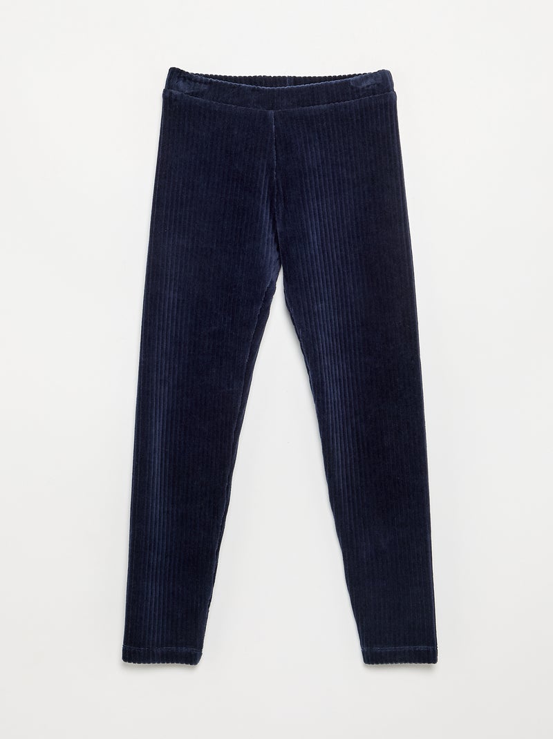 Lot de 2 leggings en velours côtelé Rose - Kiabi