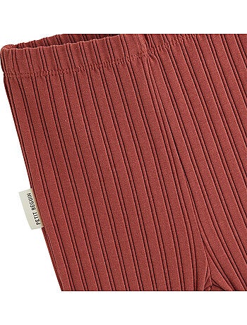 Lot de 2 leggings enfant côtelés léa