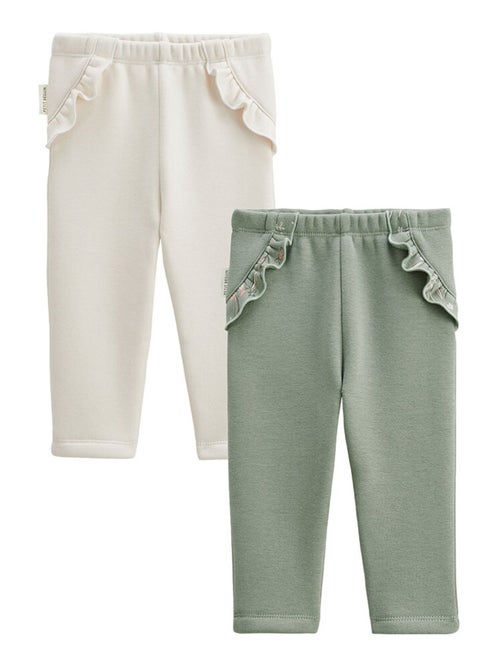 Lot de 2 leggings enfant en molleton ultra chaud Lison - Kiabi Lot de 2 leggings enfant en molleton ultra chaud Lison - Kiabi