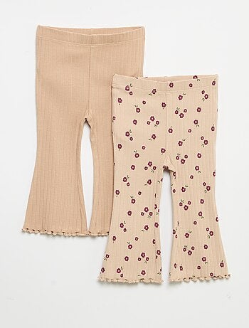 Lot de 2 leggings flare