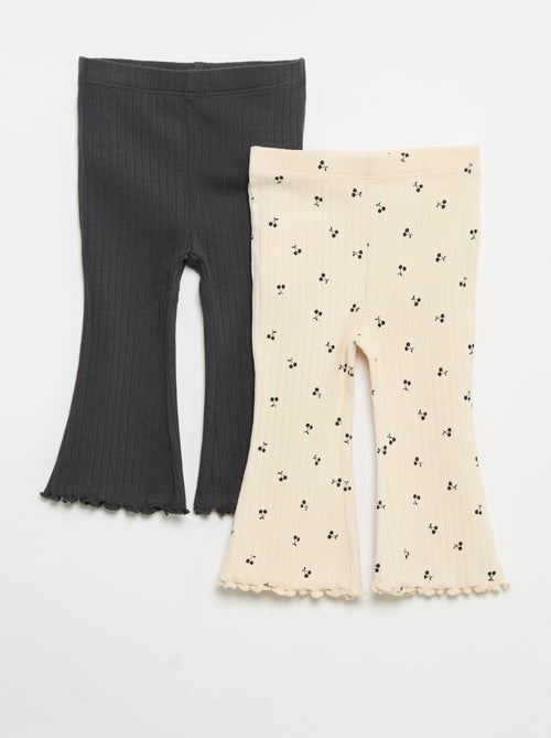 Lot de 2 leggings flare - Kiabi