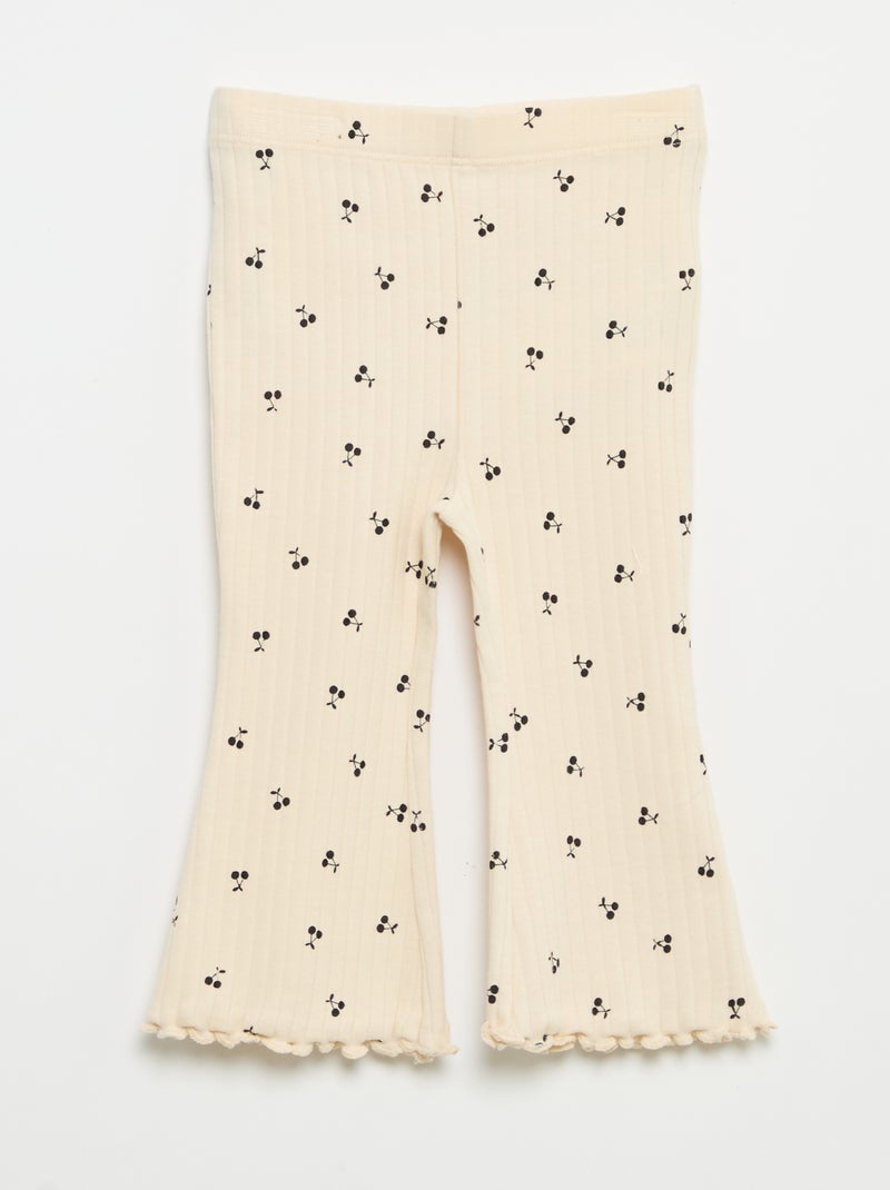 Lot de 2 leggings flare Beige - Kiabi