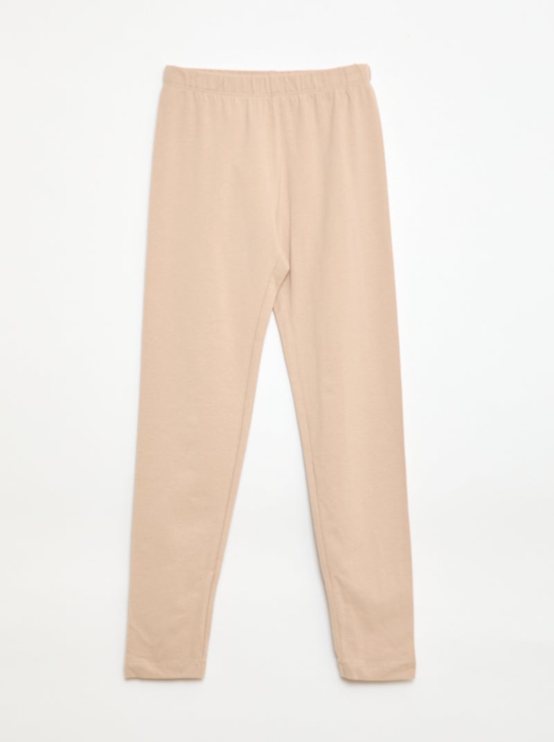 Lot de 2 Leggings longs Beige - Kiabi
