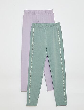 Lot de 2 Leggings longs
