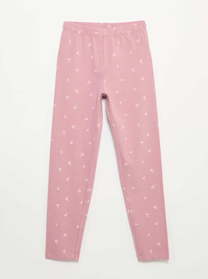 Lot de 2 leggings longs Rose - Kiabi