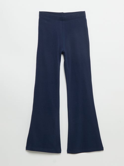 Lot de 2 leggings unis forme flare - Kiabi