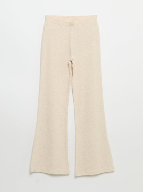 Lot de 2 leggings unis forme flare - Kiabi