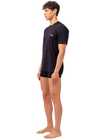 Lot de 2 maillots de corps col rond homme en coton fila