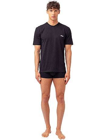 Lot de 2 maillots de corps col rond homme en coton fila