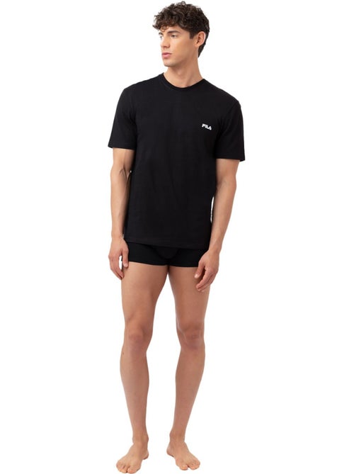 Lot de 2 maillots de corps col rond homme en coton  fila - Kiabi
