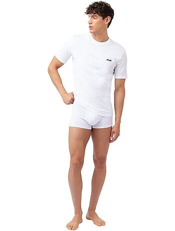 Lot de 2 maillots de corps col rond homme en coton fu5053 fila