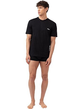 Lot de 2 maillots de corps col rond homme en coton fu5053 fila