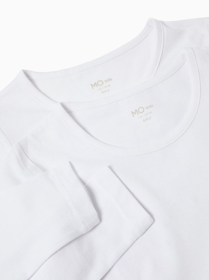 Lot de 2 maillots de corps, MO Fashion Blanc - Kiabi