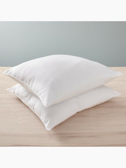 Lot de 2 oreillers douceur 60 x 60 cm – anti-acariens soft & care – blanrêve - Kiabi